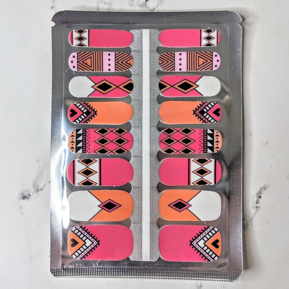 5 for $15 Nail Wrap - Boho Pink